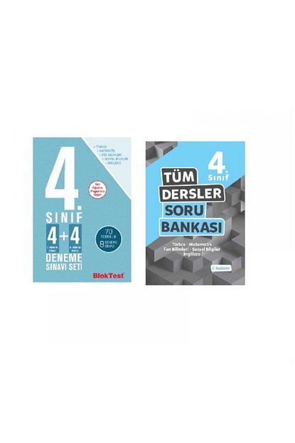 Tudem Yayinlari Tudem 4 Sinif Tum Dersler Soru Bankasi Ve 4 4 Deneme Sinavi Seti Trendyol
