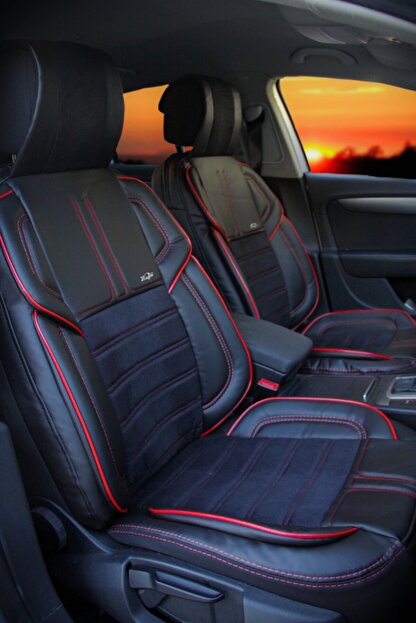 Konforum Oto Koltuk Kilifi On Arka Vip Deri Kumas Minder Seti Trendyol