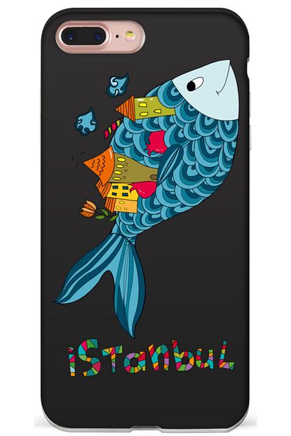 Lansman Market Apple Iphone 7 Plus Gritty Istanbul Siyah Kilif Trendyol