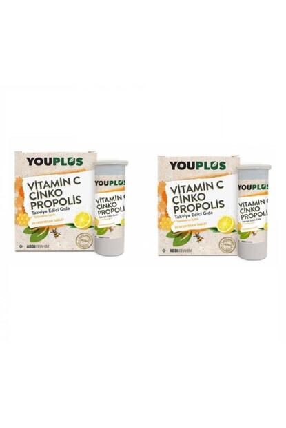 Youplus You Plus Vitamin C Cinko Propolis 20 Efervesan Tablet 2 Paket Skt 06 22 Trendyol
