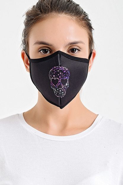 melantis medikal unisex siyah baskili yikanabilir kumas bez maske fiyati yorumlari trendyol