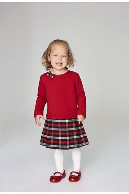 Wonder Kids Kiz Cocuk Bordo Elbise Wk19aw1253 Trendyol