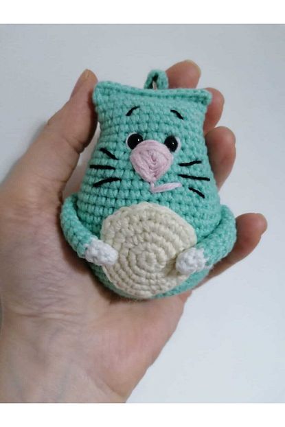 atolye mono amigurumi kedi figurlu