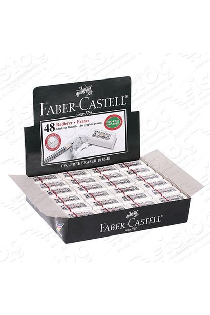 faber castell faber 48 adet beyaz silgi