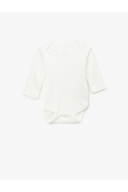 koton kiz bebek beyaz pamuklu basic uzun kollu citcitli zibin fiyati yorumlari trendyol