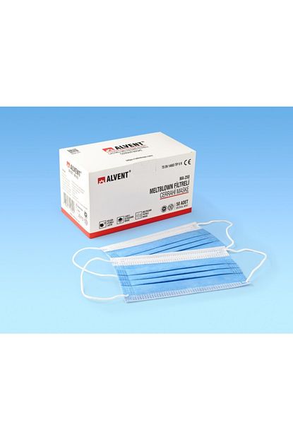Alvent 3 Katli Telli Meltblown Filtreli Cerrahi Maske 100 Adet Telli Fiyati Yorumlari Trendyol