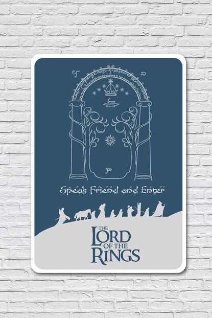 Geekbeyi Yuzuklerin Efendisi Moria Lotr Duvar Posteri Trendyol