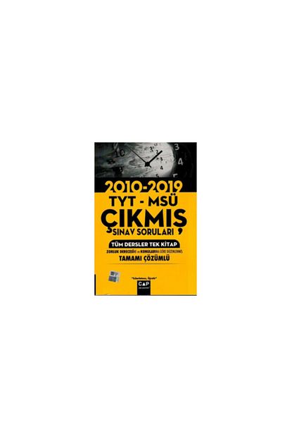 Hocadan Cap Tyt Msu Cikmis Sinav Sorulari Trendyol