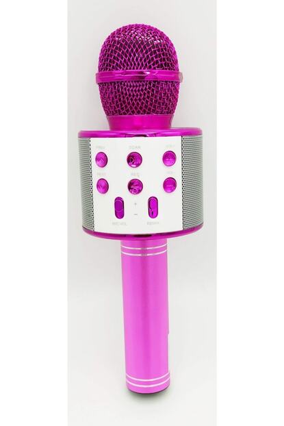 Nvp Pembe Renk Karaoke Mikrofon Bluetooth Usb Aux Tf Trendyol