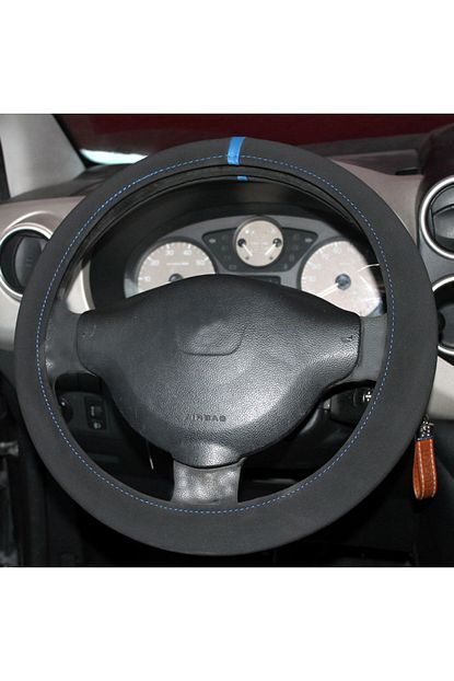 Gardenauto Renault Kango 2002 2008 Alcantara Gecmeli Direksiyon Kilifi Mavi Yuzuklu Trendyol