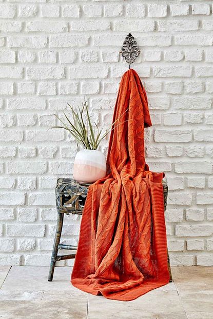 Karaca Home Sofa Bordo Orgu Battaniye Trendyol