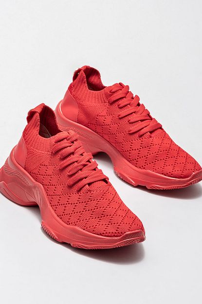 Elle Shoes Kirmizi Kadin Spor Ayakkabi Trendyol