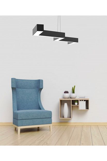Hegza Lighting Zigzag Siyah Kasa Gun Isigi Ledli Avize Trendyol
