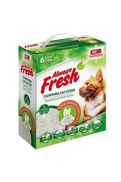 Pet Active Always Fresh Dogal Kokusuz Topaklanan Bentonite Kedi Kumu 6 Lt Trendyol