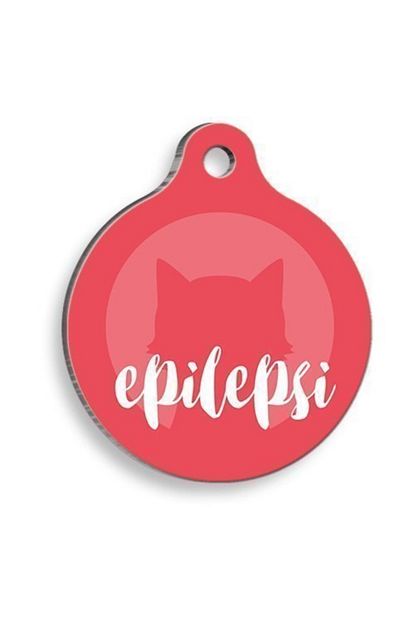 Dalis Pet Tag Art Tibbi Engelliler Serisi Epilepsi Kedi Kirmizi Yuvarlak Kedi Ve Kopek Kunyesi Trendyol