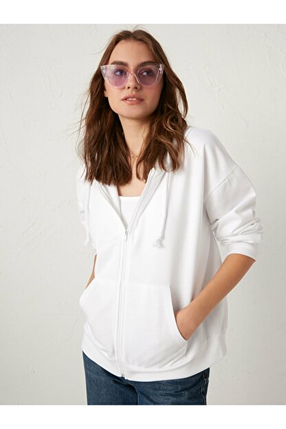 lc waikiki kadin beyaz spor hirka fiyati yorumlari trendyol