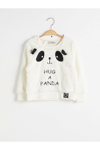 Lc Waikiki Kiz Cocuk Ekru Fdu Sweatshirt Trendyol