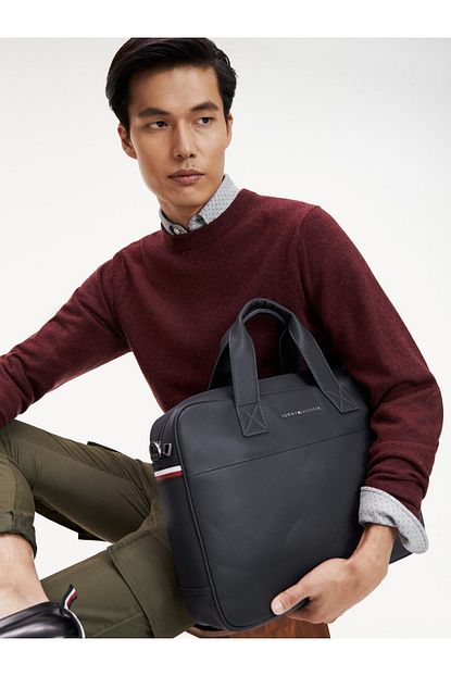 Tommy Hilfiger Erkek Siyah Essential Computer Cantasi Trendyol