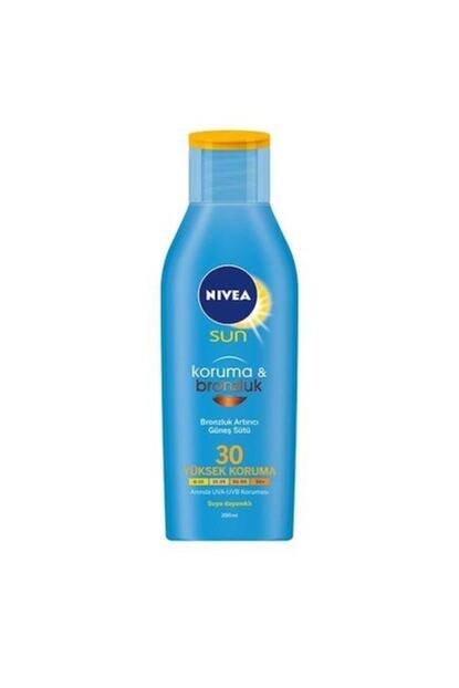 Nivea Sun Koruma Bronzluk Bronzluk Arttirici Gunes Sutu Gkf 30 200ml Trendyol