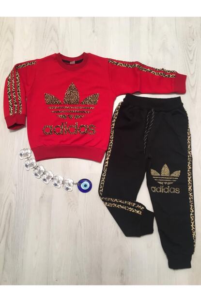 Bebezeyn Kiz Cocuk Kirmizi Siyah Renk Leopar Desenli Ikili Takim Fiyati Yorumlari Trendyol