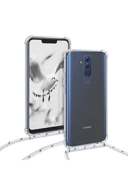 huawei mate 20 lite seffaf boyun omuz askili ipli kordonlu kilif