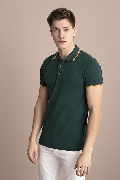 Tena Moda Erkek Nefti Polo Yaka Tisort Trendyol