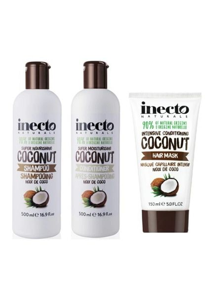 inecto coconut sampuan sac kremi sac maskesi 3 lu set fiyati yorumlari trendyol