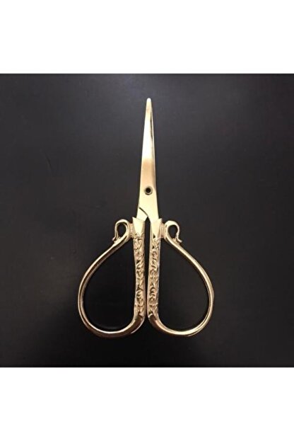 Demirzade Kalp Sekilli Islemeli Gold Sari Soz Nisan Kurdele Kesme Makasi Trendyol