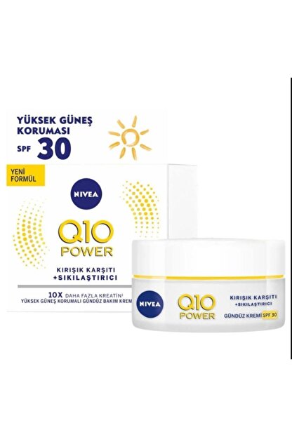 Nivea Q10 Power Spf 30 Kirisik Karsiti Gunduz Bakim Kremi 50 Ml Trendyol