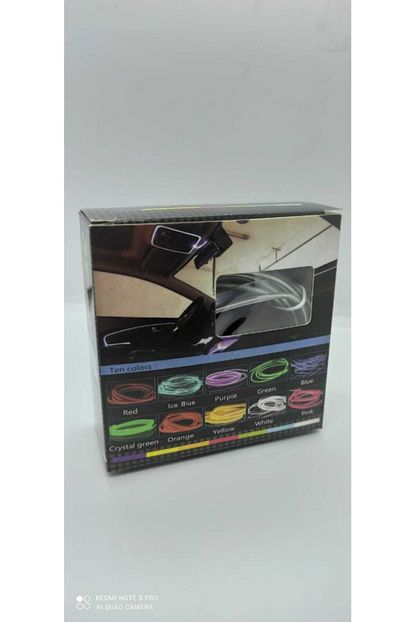 Car Cold Light Line Arac Araba Ici Torpido Ledi Serit Renkli Ip Neon Ip 2metre Kadran Baglanti Trendyol
