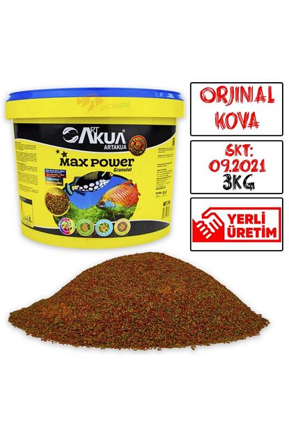 Artakua Max Power Ciklet Balik Renk Yemi 3kg Kova Skt 09 2021 Taze Yem Trendyol