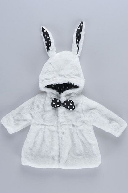 Cumino Kiz Bebek Beyaz Pelus Mont Trendyol