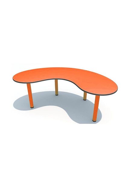 bebeji turuncu metal ayakli fasulye masa 80x130 cm fiyati yorumlari trendyol