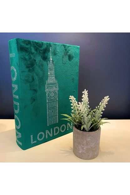 Mikasa Moor Yesil Kadife Londra Kitap Kutu Trendyol