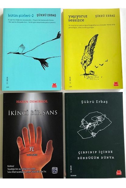 Kirmizi Kedi Yayinevi Sukru Erbas Siir Seti 3 Kitap 1 Hediye Trendyol