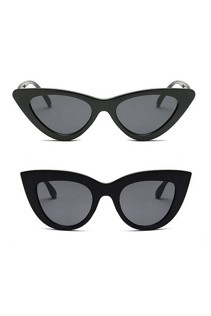 Hane14 Kadin Siyah 2 Li Cat Eye Gunes Gozlugu Trendyol
