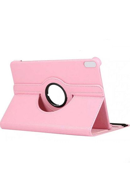 acik pembe huawei matepad 10 4 kilif donebilen standli tablet kilifi ve nano esnek kirilmaz cam