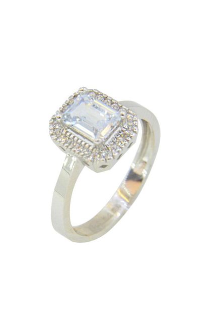 Mlt Gold Zirkon Tasli 14 Ayar Altin Beyaz Baget Yuzuk Modeli Trendyol