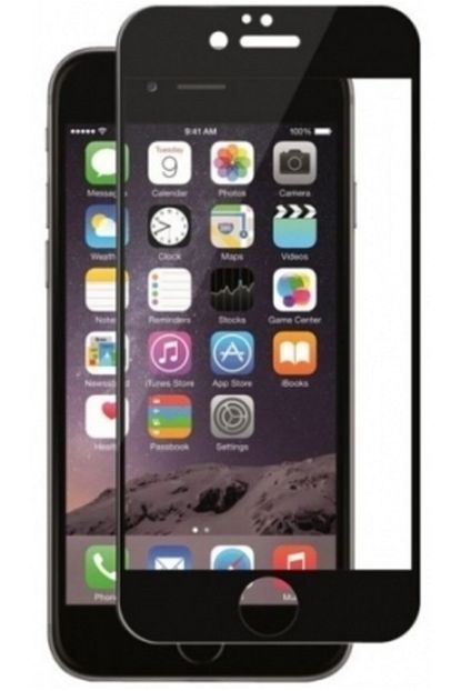 apple iphone 7 8 siyah tam kaplayan 5d mat nano kirilmaz cam