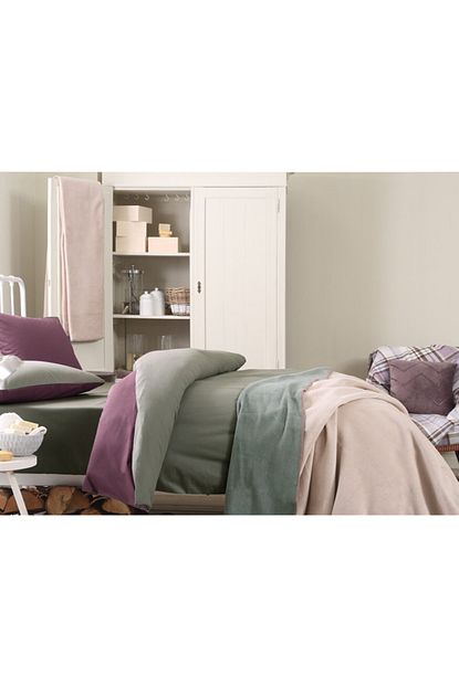 English Home Softy Duz Cift Kisilik Battaniye 200x220 Cm Bej Yesil Trendyol