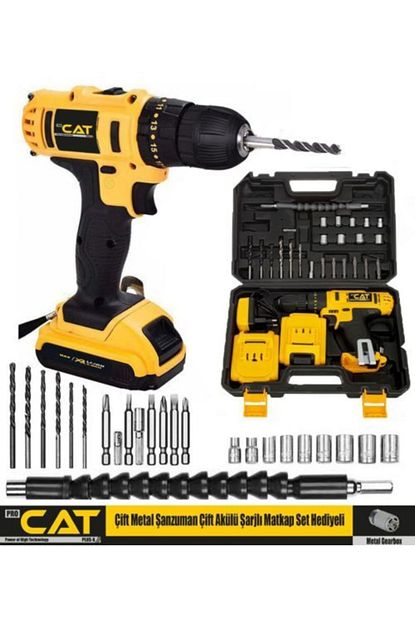 Procat Plusx Pro Cat Plus 36v 5ah Metal Sanzuman Cift Akulu Sarjli Vidalama Matkap 27 Parca Set Hediyeli Trendyol