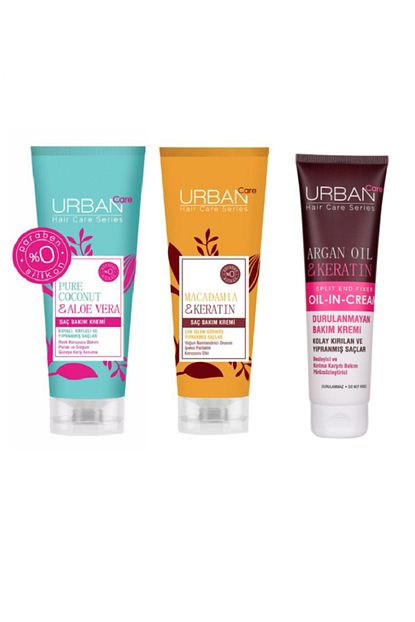 urban care boyali saclar icin krem 250 ml macadamia sac kremi 250 ml argan yagli durulanmayan sac kremi 150 ml fiyati yorumlari trendyol