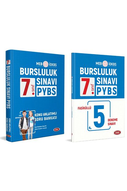 Data Yayinlari 2020 7 Sinif Pybs Bursluluk Sinavi Konu Anlatimli Soru Bankasi Ve Deneme Seti Trendyol