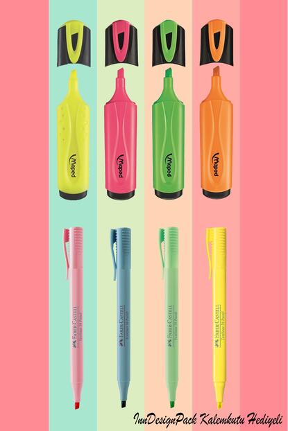 Inn Design Pack Fosforlu Kalem Seti Inn Maped Ve Faber 8 Renkli Trendyol