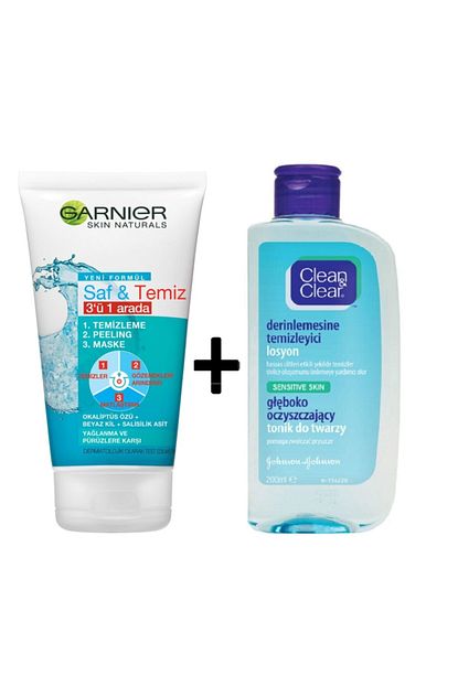 garnier saf temiz 3u 1 arada temizleme