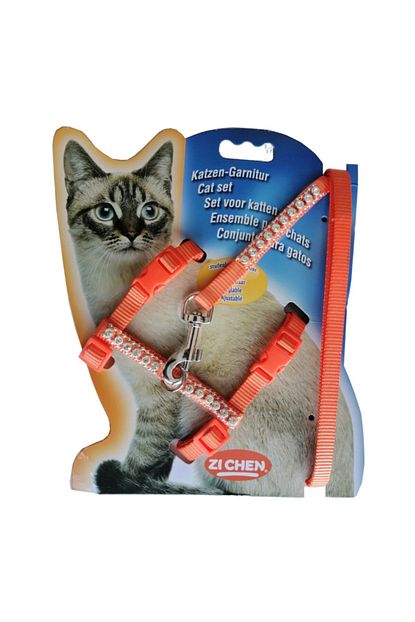 Markapet Atlantik Tasli Kedi Gogus Bel Tasmasi 20 32 Cm Turuncu Trendyol
