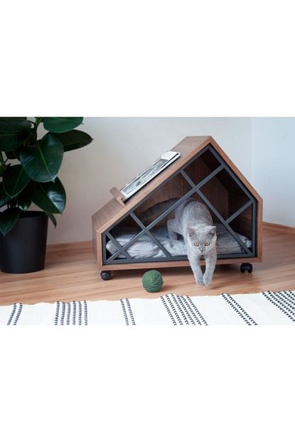 Pet Kybele Tasarim Mobilya Kedi Evi 65x43xh 55 Cm Trendyol