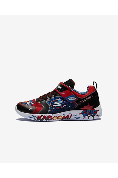 Skechers Erkek Cocuk Kirmizi Siyah Ayakkabi 402101l Rdbk Trendyol