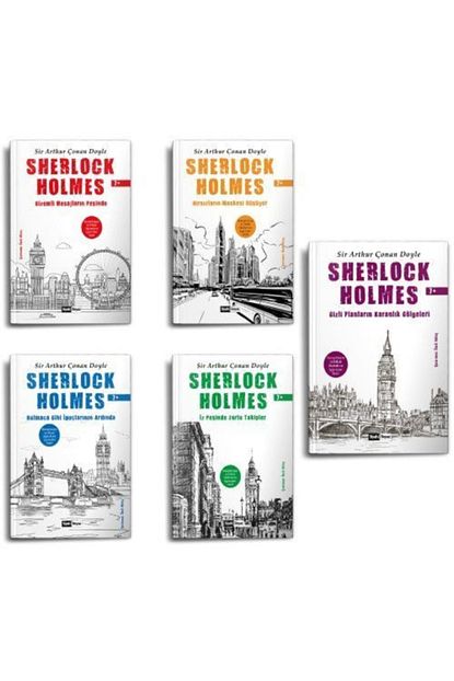 Siyah Beyaz Cocuklar Icin Sherlock Holmes 5 Kitap Trendyol