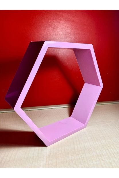 Jdesign Pembe Plastik 6 Gen 6 Parca Renkli Dekoratif Raf Trendyol
